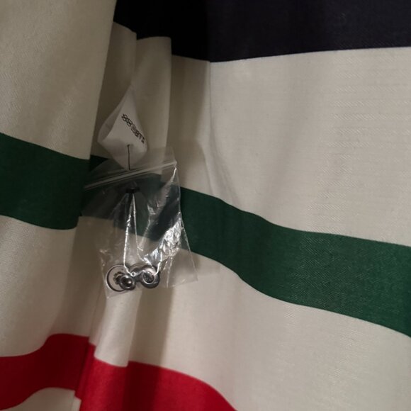 Pendleton Astoria Rain Jacket M Yellow Hooded Coat Waterproof Lined Stripe Parka - Picture 9 of 15